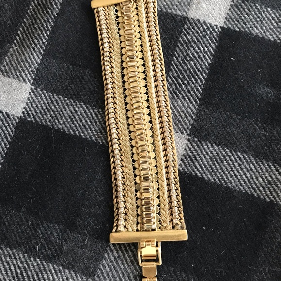 Stella and Dot cuff bracelet two-tone - Picture 6 of 7